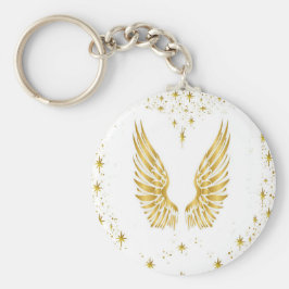 Porte-clés Touche du bouton Angel Wings