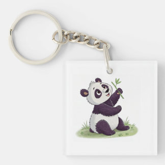 Porte-clés Touche panda mignonne