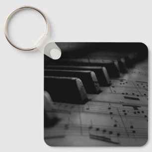 Porte-clés Touches de piano de musique
