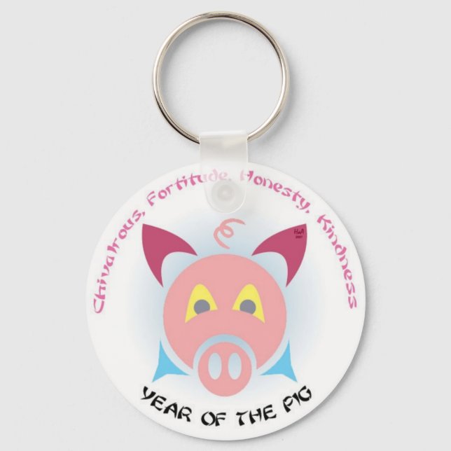 Porte-clés Touches de porc (Recto)