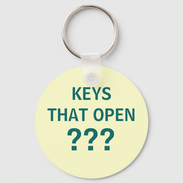 Porte-clés TOUCHES OUVERTES ? ? ? - porte - clé pour touches  (Recto)
