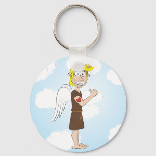 Porte-clés Tough Angel with heart tattoo keychain