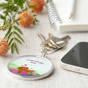 Porte-clés Toujours avec toi - Lapin Mignon