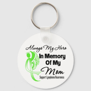 Porte-clés Toujours Mon Héros En Mémoire Maman - Lymphome