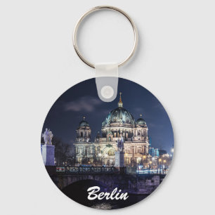 Porte-clés Tour de télévision et Cathédrale de Berlin à Berli