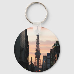 Porte-clés Tour de Tokyo Sunrise 東 京 タ ワ ー 出 日 の