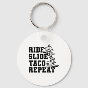 Porte-clés Tour Diapositive Taco Répéter Snowboarder Snowboar