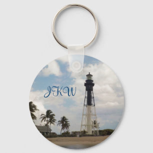 Porte-clés Tour lumière Hillsboro Inlet Monogramme