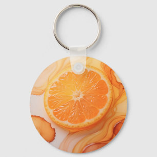 Porte-clés Tourbillon Citron Tranche d'Orange