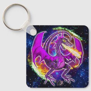 Porte-clés Tourmaline Cosmic Dragon