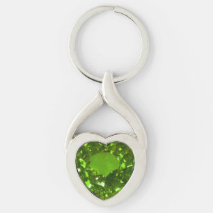 Porte-clés Tourmaline Gemstone Green