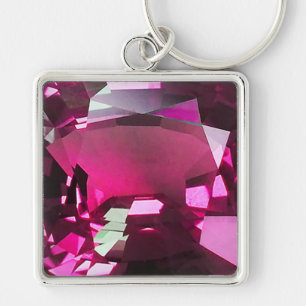 Porte-clés Tourmaline Gemstone rose