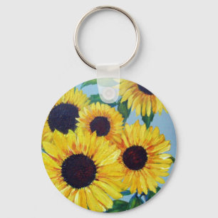 Porte-clés Tournesol jaune