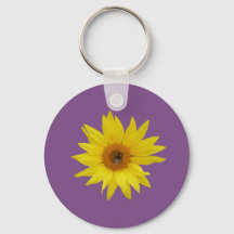 Tournesol jaune avec abeille