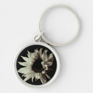 Porte-clés Tournesol - Photographie d'art fine sépia Unique C