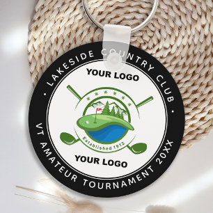 Porte-clés Tournoi commémoratif du club de golf Logo personna