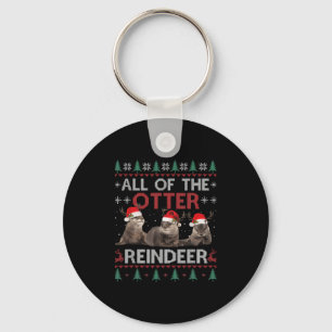 Porte-clés Tous Otter Reindeer Noël Pjamas moches Noël