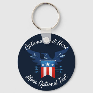 Porte-clés Tout American Eagle & Flag Patriotic