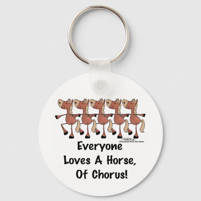 Porte-clés Tout le monde aime un cheval de choeur (Recto)