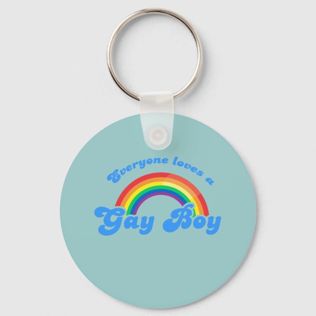 Porte-clés Tout le monde aime un garçon gay (Recto)