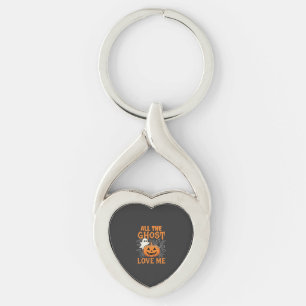 Porte-clés Tout les fantômes m'aiment Halloween Design_1