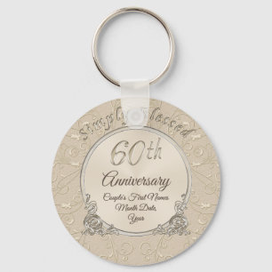 Porte-clés Tout simplement bienheureux 60ème anniversaire de 