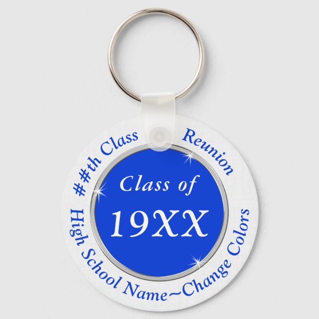 Porte-clés Toute Année, Personnalisable, Classe Idées Cadeaux (Recto)