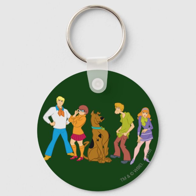 Porte-clés Toute la bande 15 Mystery Inc (Recto)