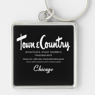 Porte-clés Town & Country Restaurants, Chicago, IL