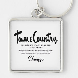 Porte-clés Town & Country Restaurants, Chicago, IL