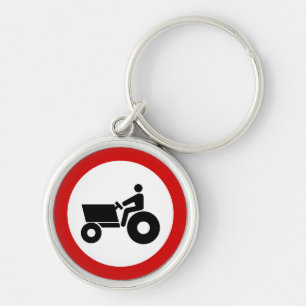 Porte-clés Tracteur cultivant le signe
