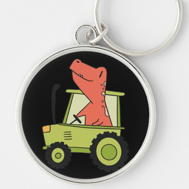 Porte-clés Tracteur pour enfants avec Trex Fermier (Devant)