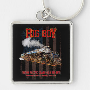 Porte-clés Train à vapeur vintage Big Boy Locomotive américai