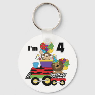 Porte-clés Train de la Jungle 4ème Anniversaire Tshirts et ca