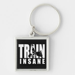 Porte-clés TRAIN INSANE - Deadlift - Gym Workout Motivational