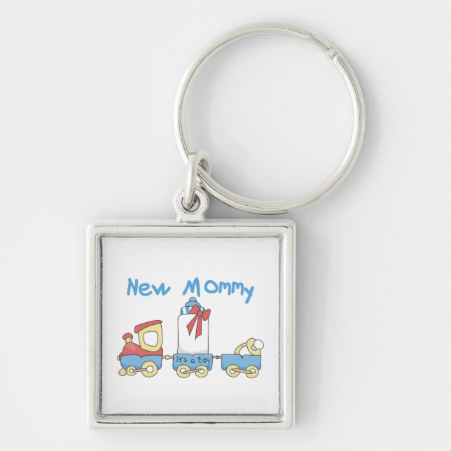 Porte-clés Train New Mommy C'est un petit cadeau (Devant)