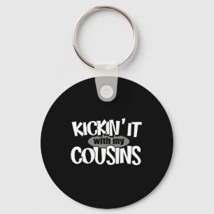 Porte-clés Traîner avec mes cousins 1 conception