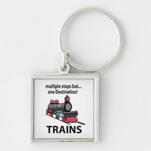 Porte-clés Trains Plusieurs Arrêts Mais Un Trains De Destinat