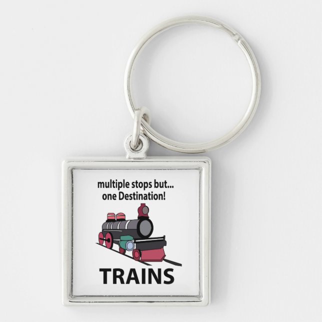 Porte-clés Trains Plusieurs Arrêts Mais Un Trains De Destinat (Devant)