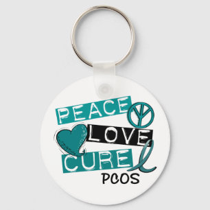 Porte-clés Traitement 1 d'amour de paix de PCOS