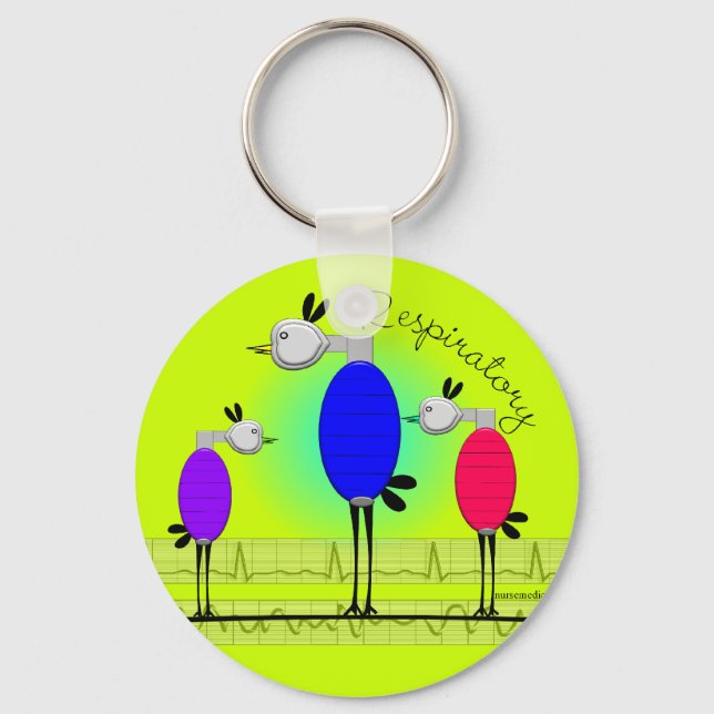 Porte-clés Traitement respiratoire "Ambu Birds" Porte - clé (Recto)