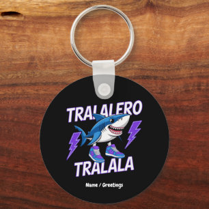 Porte-clés Tralalero Tralala Bootleg Funny Shark meme Graphis