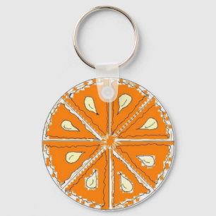 Porte-clés Tranche d'orange juteuse