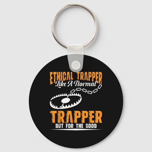 Porte-clés Trapper Stuff Coyote Trapping Chasseur Tr (Recto)