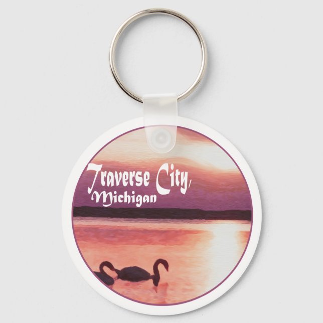 Porte-clés Traverse City, Michigan (Recto)