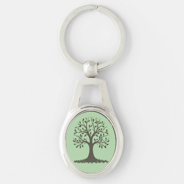 Porte-clés 🌳 Tree of Life Metal Keychain (Devant)