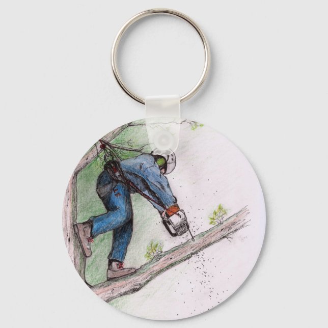 Porte-clés Tree Surgeon Arborist (Recto)