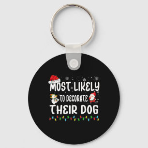 Porte-clés Très Probable De Décorer Leur Chien Noël Matchi