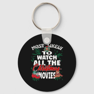 Porte-clés Très Probable De Voir Tous Les Films De Noël Fami