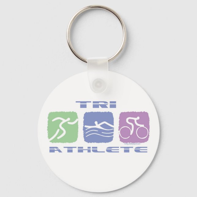 PORTE-CLÉS TRI ATHLETE (Recto)